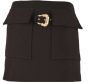 Versace Jeans Couture Lage taille mini rok met metalen gesp detail Black Dames - Thumbnail 1