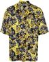 Versace Jeans Couture Korte mouwen shirt met logo print Black Heren - Thumbnail 1