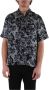 Versace Jeans Couture Barok Print Korte Mouw Shirt Grijs Gray Heren - Thumbnail 1