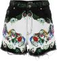 Versace Jeans Couture Hooggetailleerde Multicolor Denim Shorts voor Dames Multicolor Dames - Thumbnail 1