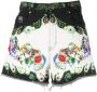 Versace Jeans Couture Hooggetailleerde Multicolor Denim Shorts voor Dames Multicolor Dames - Thumbnail 1