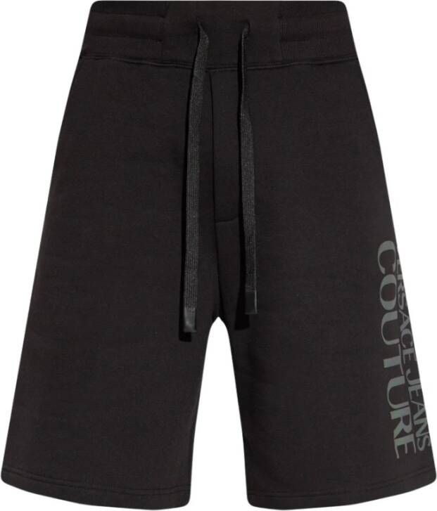 Versace Jeans Couture Shorts met logo Zwart Heren
