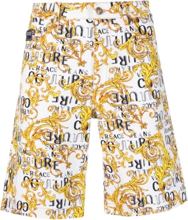 Versace Jeans Couture Shorts Wit Heren