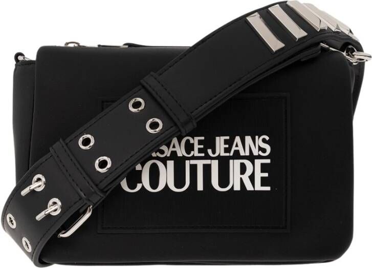 Versace Jeans Couture Shoulder bag with logo Zwart