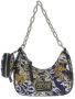 Versace Jeans Couture Zwarte Nylon Logo Space Couture Schoudertas Multicolor Dames - Thumbnail 3