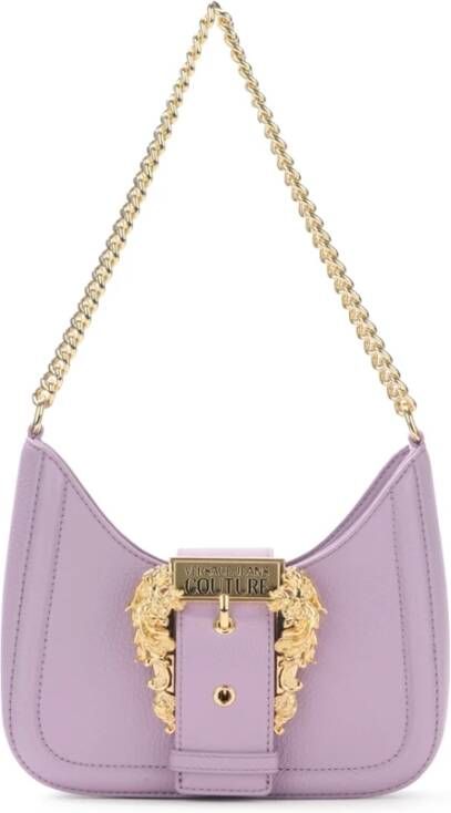 Versace Jeans Couture Dames Lilakleurige Schoudertas met Logogesp Pink Dames - Foto 7