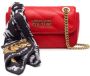 Versace Jeans Couture Rode Gewatteerde Schoudertas met Barok Print Sjaal Red Dames - Thumbnail 1