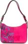 Versace Jeans Couture Fuchsia Logo Couture Schoudertas voor Dames Pink Dames - Thumbnail 1