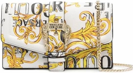 Versace Jeans Couture Stijlvolle Portemonnees voor Mannen en Vrouwen White Dames