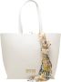 Versace Jeans Couture Saffiano Leren Handtas met Metalen Logo White Dames - Thumbnail 3