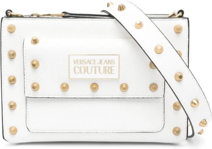 Versace Jeans Couture Studded shoulder bag Wit Dames