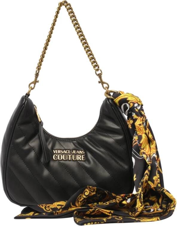 Versace Jeans Couture Zwarte Thelma Schoudertas Modieuze Stijl Black Dames