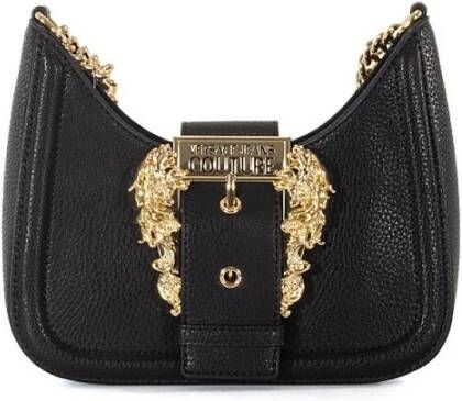 Versace Jeans Couture Shoulder bag with baroque buckle Zwart Dames