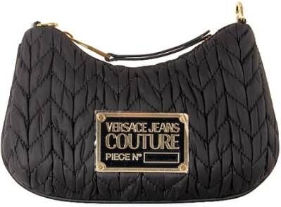 Versace Jeans Couture Crunchy Bags Sketch 2 Gewatteerde Nylon Mini Tas Black Dames