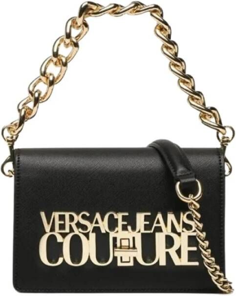 Versace Jeans Couture Bags Range L Logo Lock Sketch 3 Saffiano PU Zwart Dames