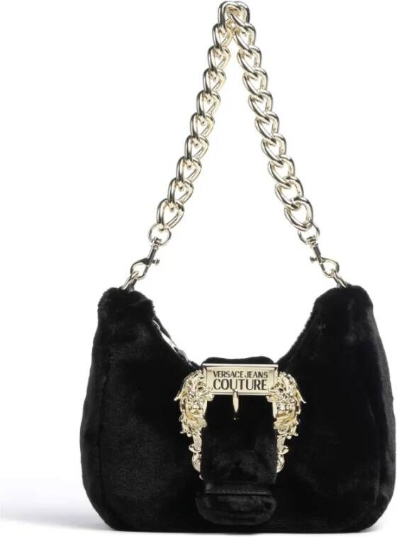Versace Jeans Couture Zwarte Schoudertas Elegant en Verfijnd Black Dames