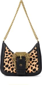Versace Jeans Couture Shoulder bag with animal pattern Beige Dames