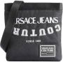 Versace Jeans Couture Zwarte Heren Schoudertas met Geborduurd Logo Black Heren - Thumbnail 1