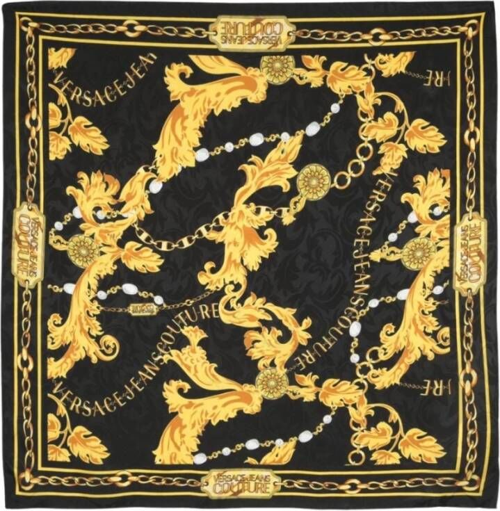 Versace Jeans Couture Silky Scarves Geel Dames