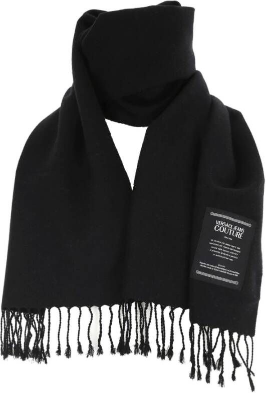 Versace Jeans Couture Zwarte Sjaal met Elegante Stijl Black Dames
