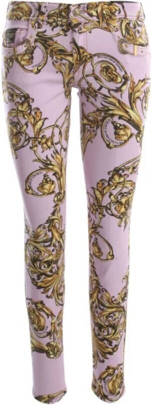 Versace Jeans Couture Skinny Jeans Roze Dames