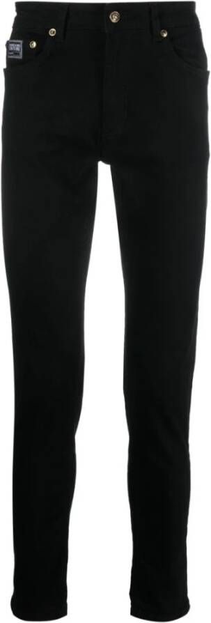 Versace Jeans Couture Stijlvolle zwarte skinny jeans voor heren Black Heren
