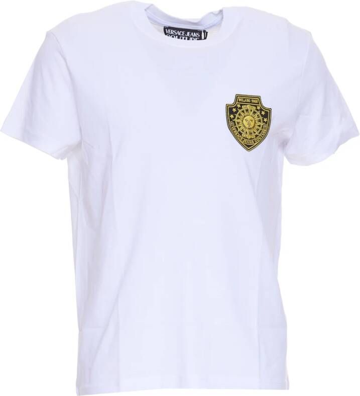Versace Jeans Couture Slank fit t-shirt Wit Heren