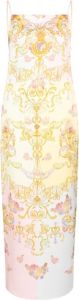 Versace Jeans Couture Sleeveless Dress Beige Dames