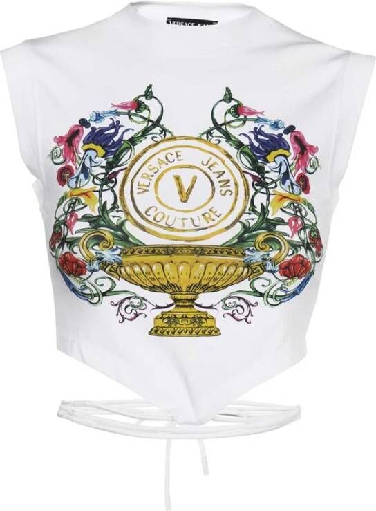 Versace Jeans Couture Sleeveless Tops Wit Dames