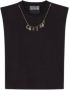 Versace Jeans Couture Zwart katoenen top met afneembare Couture-ketting Black Dames - Thumbnail 1