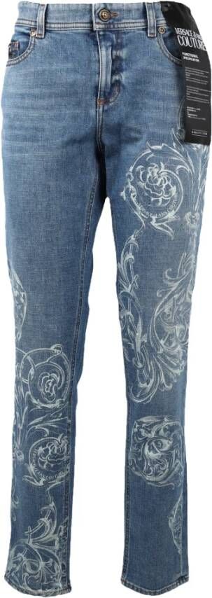 Versace Jeans Couture Slim-fit Jeans Blauw Dames