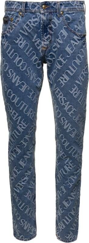 Versace Jeans Couture Slim-fit Jeans Blauw Upgrade Collectie Blue Heren