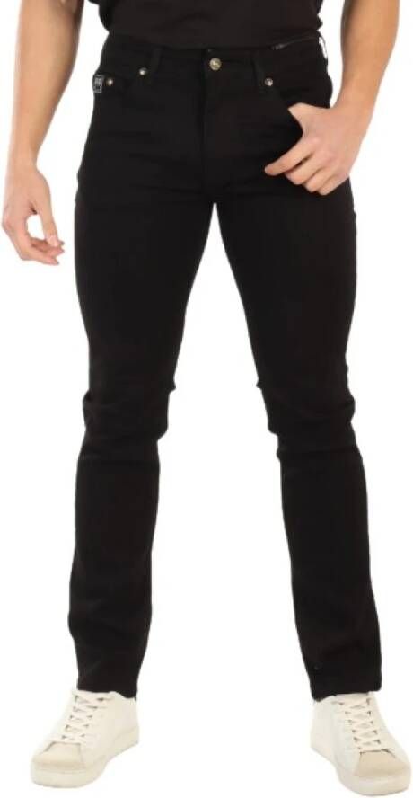 Versace Jeans Couture Luxe broek met rechte pasvorm voor heren Black Heren