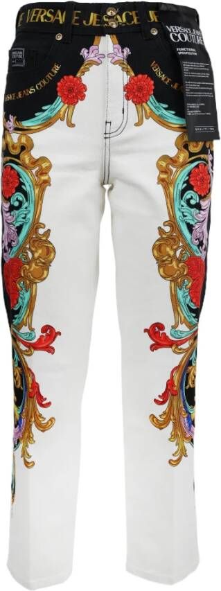 Versace Jeans Couture Slim-fit Trousers White Dames
