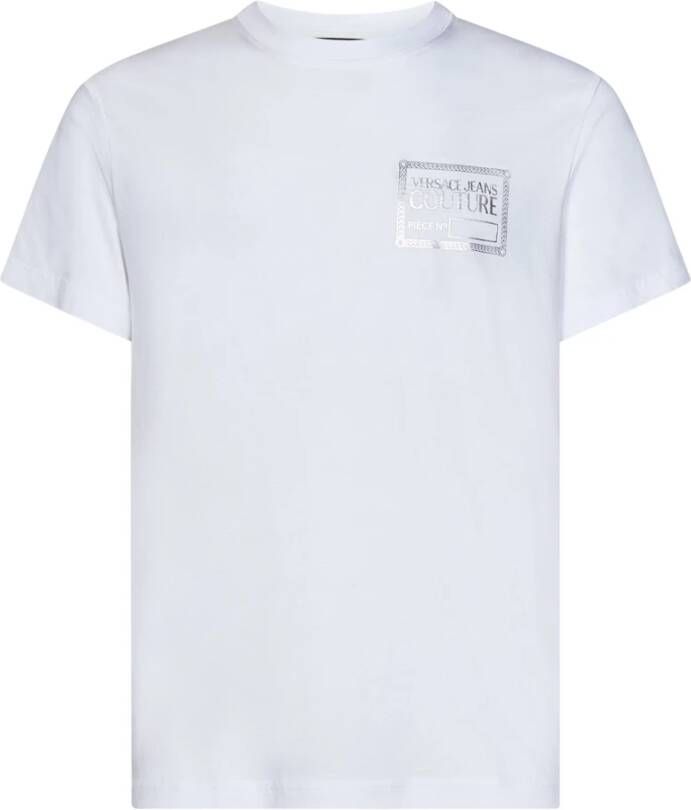 Versace Jeans Couture Witte Heren T-shirt Stijlvol en Duurzaam White Heren