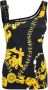 Versace Jeans Couture Slim Fit Zwarte Top met Asymmetrische Halslijn en Gesp Detail Zwart Dames - Thumbnail 5