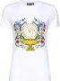 Versace Jeans Couture V-Emblem Garden Print T-shirt White Dames - Thumbnail 3