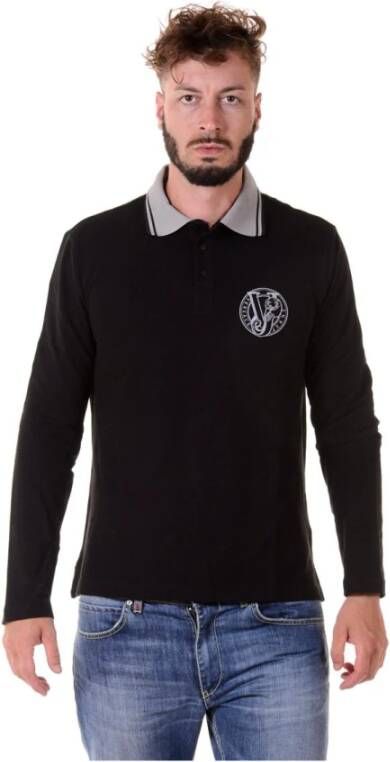 Versace Jeans Couture Stijlvolle Polo Shirt Black Heren