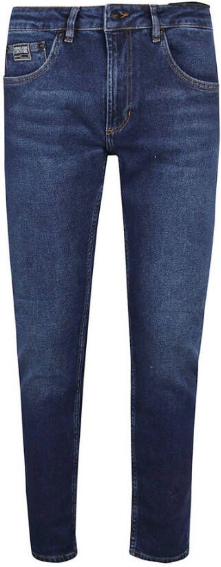 Versace Jeans Couture Straight-Leg Jeans 5 Pocket Blauw Heren