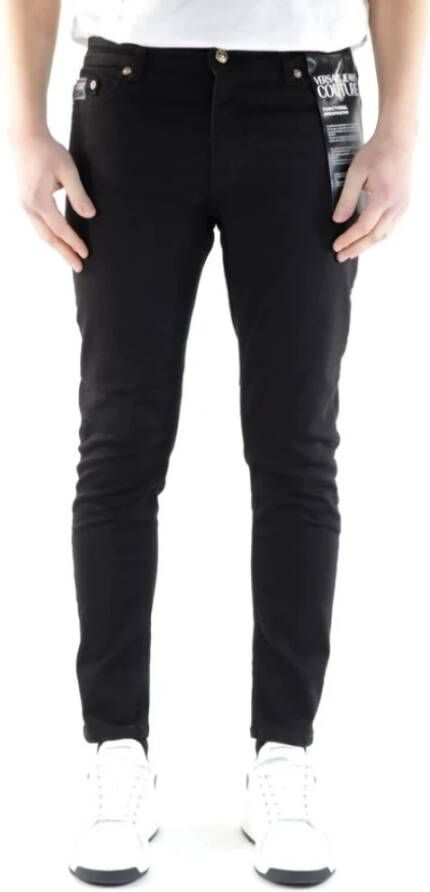 Versace Jeans Couture Straight Trousers Zwart Heren