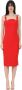 Versace Jeans Couture Barokgesp Mouwloze Midi Jurk Red Dames - Thumbnail 5