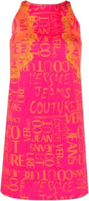 Versace Jeans Couture Summer Dresses Roze Dames