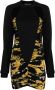 Versace Jeans Couture Organzino Chain Zwart Goud Jurk Black Dames - Thumbnail 1