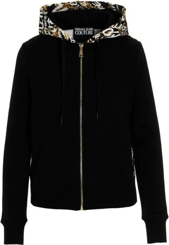 Versace Jeans Couture Sweater met rits & Hoodies Zwart Dames