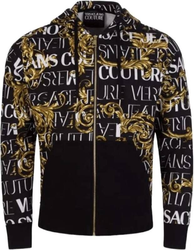 Versace Jeans Couture Sweater met rits & Hoodies Zwart Heren