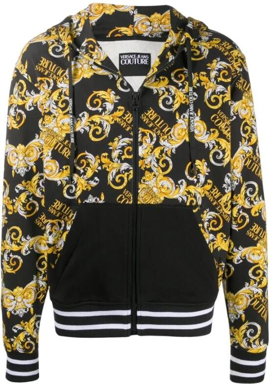 Versace Jeans Couture Barok Print Joggingjack Black Heren