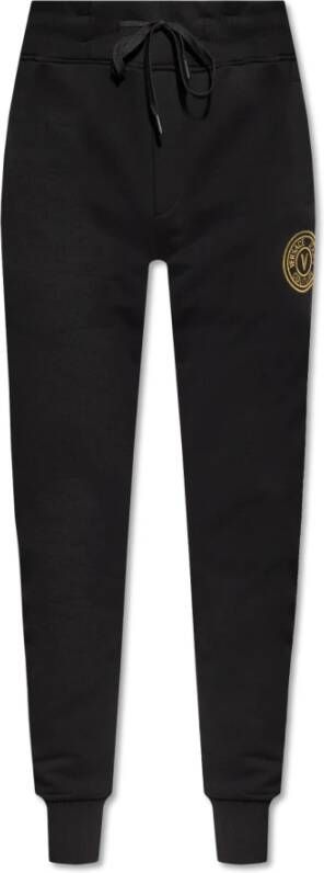 Versace Jeans Couture Sweatpants met logo Zwart Heren