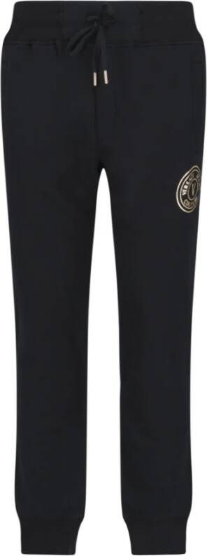 Versace Jeans Couture Zwarte sportieve broek voor heren Black Heren
