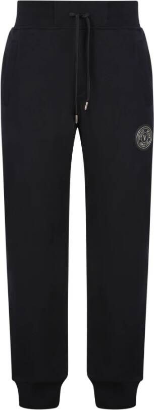 Versace Jeans Couture Luxe Logo-Patch Track Pants Black Heren