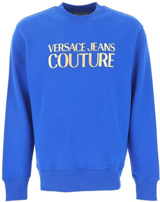 Versace Jeans Couture Sweatshirt Blauw Heren